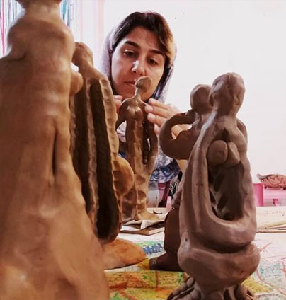 Reyhaneh Gorjian statues